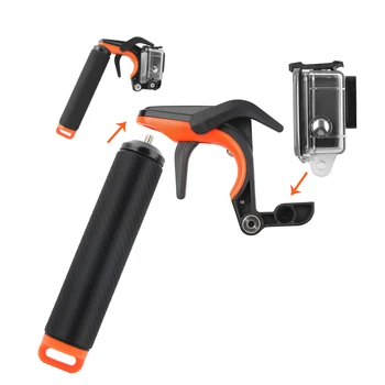 Plutitoare Bobber Prindere Pistol Trigger Set pentru GoPro Hero 6 5 7 Xiaomi Yi 4K SJCAM SJ4000 H9r Cam de Telefon Dome Du-te Pro Accesoriu