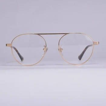 Brand Italian Pilot forma de ochelari din metal optice femei bărbați ochelari cadru GG0744O baza de Prescriptie medicala Ochelari cadru pentru femei barbati