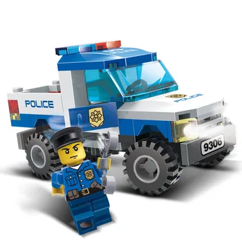 GUDI bloc Oraș Serie de Poliție Picklip model de Masina kit Blocuri Seturi de Cărămizi Jucării Educative pentru Copii de Cadou pentru băiat