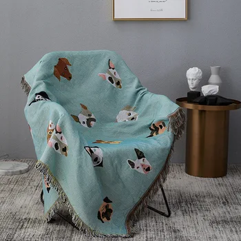 LovelyThrow Pătură de Canapea, Pat, Scaun Non-alunecare Pături Acoperitoare Cobertor Cuvertură de pat Textile de Casa de Călătorie Câine Drăguț