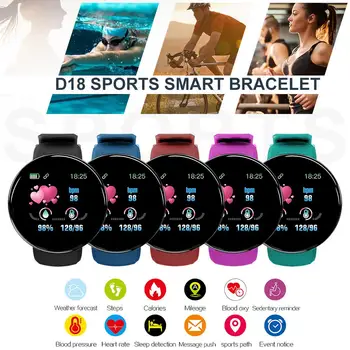 2019 Bluetooth Ceas Inteligent Bărbați Tensiunii Arteriale Smartwatch Rotund Femei Impermeabil Ceas Sport Tracker WhatsApp Pentru Android Ios