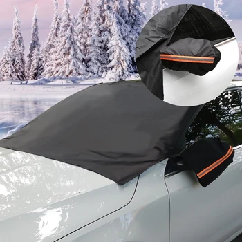 Masina Impermeabil Magnet Capac Parbriz Cu Oglinda Protector Acoperiți De Zăpadă Îngheț Parasolar Protector