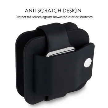 Silicon Cablu de Încărcare Bobinator Stand Dock Cablu de Titularul Portofel Cutie Bază Pentru Apple Watch 4 Pentru Iwatch 38MM 42MM