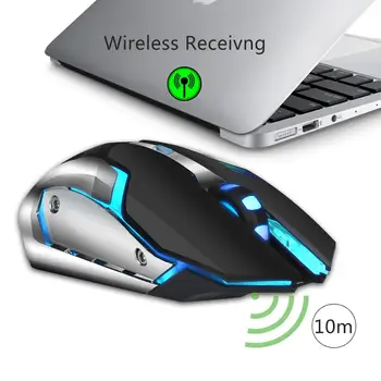 2.4 GHz Gaming Mouse de Calculator fără Fir, baterie Reîncărcabilă RGB lumina de Fundal Design Ergonomic Optice Gamer Soareci pentru PC