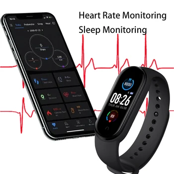 M5 Inteligent Bratara Sport Digital Bratara Rata De Inima Tensiunea Smartband Bluetooth Heart Rate Monitor Watch M5 Ceas Inteligent