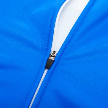 2021 Albastru andalucia echipa de ciclism jersey Termică Iarna Fleece fietskleding heren 20D gel ropa de ciclismo hombre para