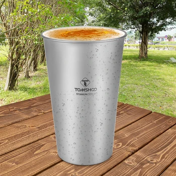 Titan Dublu-Perete Cupa de Bere de 10 oz Halbe de Bere Izolare Drinkware în aer liber Camping Cești de Cafea Halbă de Călătorie