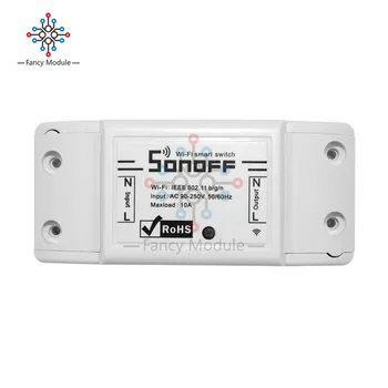 Sonoff 10A 220V AC 90-250V Universal Wireless Wifi Inteligent Comutator Lumină de Control de la Distanță de Automatizare Modulul DIY Timer Inteligent Acasă