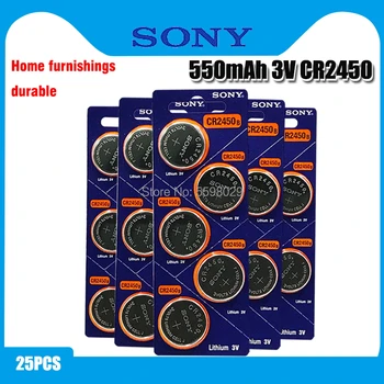 25pcs Original Sony CR2450 Baterie Buton 5029LC BR2450 BR2450-1W CR2450N ECR2450 DL2450 KCR2450 LM2450 Pentru Ceas de la Distanță Jucărie