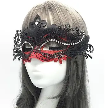Argintiu Negru Rosu de Fier si Plastic Masca Femei Sexy Ochi Mască de Mascaradă Costume de Halloween, Masca de Carnaval Accesorii de Petrecere