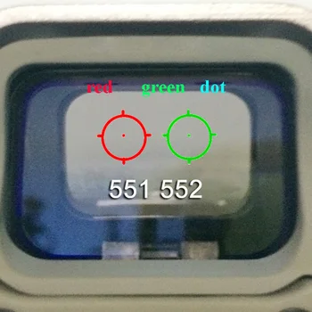 551 552 553 558 Optic domeniul de Aplicare de Vânătoare Verde Red Dot Reflex Vizor cu Lupa 3x