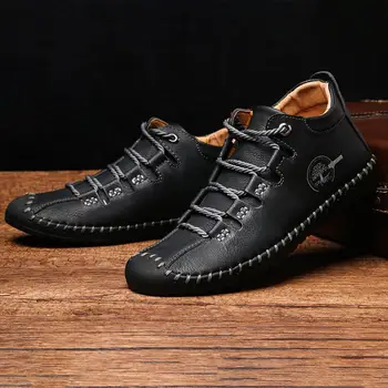 Pantofi Barbati New Fashion Casual PU Tenisi High-top Casual Barbati VelvetShoes High-top Casual în aer liber Bărbați Ultra-Pantofi de lumină 2020