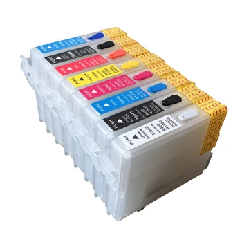 Jetvinner 8-culoare T0540-T0549 Cartușele de Cerneală reîncărcabile cu Auto resetare chip Pentru Epson Stylus Photo R800 R1800 Imprimante
