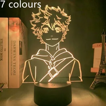 Haikyuu Oikawa Tooru 3D Veioza Iluzie Vizuală LED Schimbarea figurina PVC Anime Model de Lumină Pentru Cadou de Crăciun de Jucărie