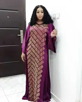 2020 Tradiționale De Moda Din Satin De Mătase Boubou Femeile Africane Timp Maix Rochii De Calitate Dashiki Abaya Musulman Rochii Pentru Femei