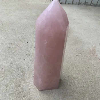 1buc despre 3Kg mari naturale de trandafir roz cuarț bagheta punct de vindecare reiki cristale turn wicca energie chakra minerale obelisc de piatră pentru decor acasă fengshui