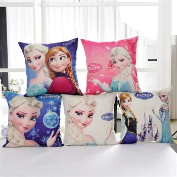 45x45cm Disney Frozen față de pernă acoperă Textile de Casa pentru copii baby girl Cuplu de Pernă Perne Decorative Caz Camera de zi