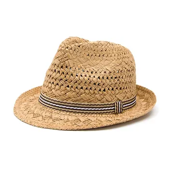 Moda Manopera Copilul de Vară paie pălărie de Soare Băiat Boho Plaja Fedora pălărie pe Cap pălăria de fetru Fata Panama Pălărie de Gangster Capac 25