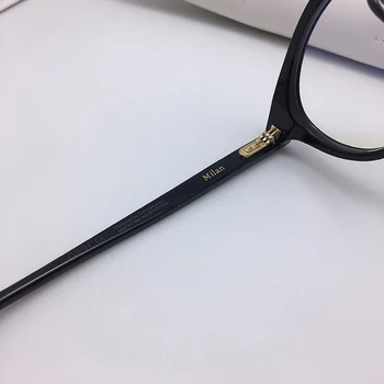 Coreea de designer de brand rotund Vintage de Calitate Acetat de ramă de ochelari Milano mult templu femei barbati pentru prescrierea de lentile