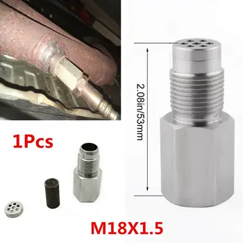 1 Bucata Masina Senzorului de Oxigen Extender Distanțier Adaptor M18X1.5 Bung Catalizator de Motor CEL de O2 Eliminator din Oțel Inoxidabil
