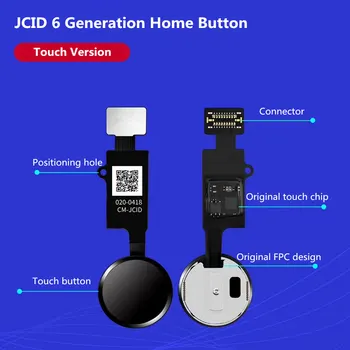 5pcs a 6-a Generație JC Butonul Home Pentru iPhone 7 8 Plus SE 2020 7P 8P Reveni Funcția de Soluție Nu Atingeți ID-ul Bluetooth Scurt Flex