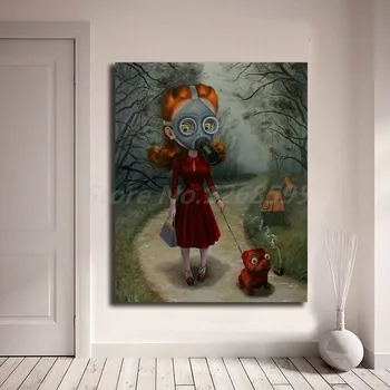 Mark Ryden Copilăresc Lume Întunecată Ciudat Ciudat Desene animate HD Panza de Arta Poster Pictura Perete Imagine de Imprimare Acasă Decorare Dormitor