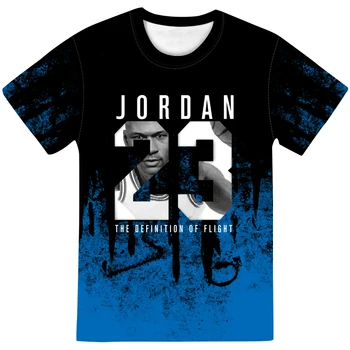 2021 Vara noi Jordan Om 3D Tricouri Barbati Camuflaj O-gât Moda Tipărite 23 Hip-Hop Tee Haine de Camuflaj Top Casual