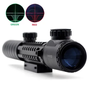 TriRock de Înaltă Calitate C3 - 9X32 EG Tactice Riflescope Roșu / Verde cu Laser Optica domeniul de Aplicare Lunetist Vedere domeniul de Aplicare Pușcă De Vânătoare