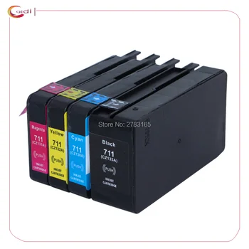 4 Culori Pentru Cartușe de Cerneală HP 711 HP711 DesignJet T520 T120 Pentru HP T120 T520 Printer cartuș de cerneală