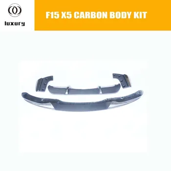 X5 F15 Bodykit din Fibra de Carbon pentru BMW X5 F15 M-tech M-sport Bara Body kit Difuzor Spate și Spate Splitter & Față de Buze