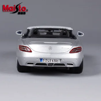 Maisto 1:24 Mercedes-Benz SLS AMG simulare aliaj model de masina meserii decor colecție de instrumente de jucărie cadou