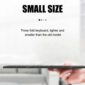 Wireless Pliabil iPad cu Tastatura Bluetooth PC Laptop tastatura Touchpad-ul Pentru iPhone, Samsung, Xiaomi Tabletă, Telefon Mobil, Calculator