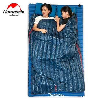 Naturehike 570g Ultralight Impermeabil Alb de Gâscă în Jos Sacul de Dormit Tip Plic Sac Leneș Camping Saci de Dormit NH17Y010-R