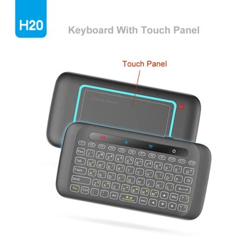 H20 Universal De Iluminare Tastatura Touchpad-Ul Air Mouse-Ul Fără Fir Controler De La Distanță Pentru Android Tv Box/Mini Pc/Tv Bluetooth Mouse-Ul Fierbinte