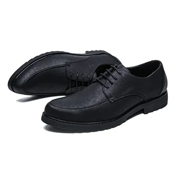 Noua Piele naturala Pantofi Oxfords Barbati de Moda Încălțăminte de Înaltă Calitate de Brand Barbati Pantofi Casual Maro Negru K130