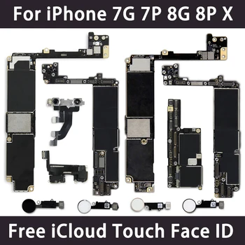 Deblocat Placa de baza Pentru iPhone 7G 7P 8G 8 Plus X 32GB, 64GB, 128GB, 256GB Bord Original Logica de Bun Bord Liber iCloud Placa