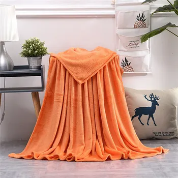Monofazate de Culoare Coral Fleece Pătură Portabil Lavabile Moi, Pături pentru Paturi de Adult Copil Cadou Canapea manta cubre cama Cuvertură de pat
