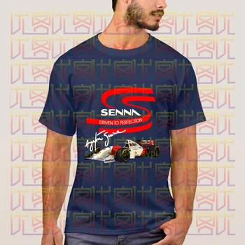 Cele mai noi de Vară 2020 Ayrton Senna Logo-ul Negru, Haine Populare Tricou Crewneck din Bumbac Tricouri Barbati Topuri Teuri S-4XL Bărbați și Femei