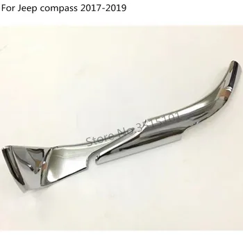 Pentru Jeep Compass 2017 2018 2019 2020 Masina ABS Cromat Spate Vedere din Spate Retrovizoare Oglinda Laterala Acopere Stick Trim Cadru Lampa Capota 4buc