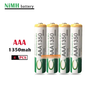 4buc/lot 1350mah Ni-MH Baterii AAA 1.2 V Baterie Reîncărcabilă NI-MH Baterie pentru Camera foto,Jucarii Lanterna Led-uri Lanterna