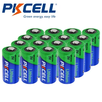 12Pcs PKCELL baterie Litiu CR123A CR 123A CR17345 16340 cr123a 3v Non-Acumulatori pentru Camera contor de Gaz primar uscat