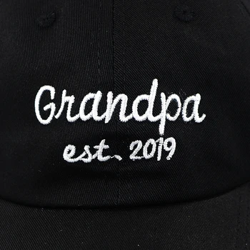 Nouă scrisoare broderie șapcă de baseball bumbac reglabil bunicul est 2019 tata pălărie femei bărbați călătorie în aer liber hip hop capace