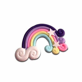 DACĂ 12buc Lut Violet Decor Rainbow Meserii Flatback Cabochon Ornamente Pentru Scrapbooking Diy Kawaii Accesorii