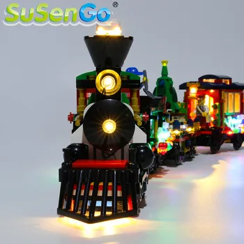 SuSenGo Lumină LED-uri kit Pentru 10254 Creator Vacanță de Iarnă Tren Compatibil cu 36001 , (Modelul Nu este Inclus)