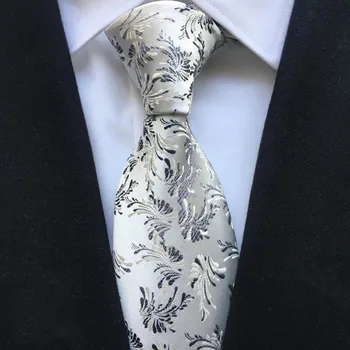 De lux Formale Lega 8cm Clasic Paisley Cravata cu Broderie Flori de Model