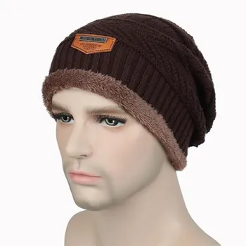 2018 catifea Lână pălărie de Iarnă de sex Masculin în aer liber, schi chelioși căciuli Masca eșarfă capac bonnet Pălării de Iarnă Pentru bărbați, băieți tricotate pălărie bărbați