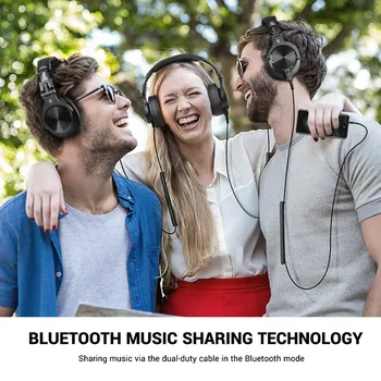 OneOdio A70 Căști fără Fir Bluetooth Pe Ureche Profesionale de Studio de Înregistrare Monitor prin Cablu DJ set de Căști Cu Microfon