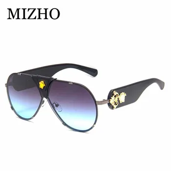 MIZHO de Brand Originale ochelari de Soare Barbati Pilot Supradimensionate Gradient de Lentile de Înaltă Calitate UV400 Culoare Ochelari Femei de lux