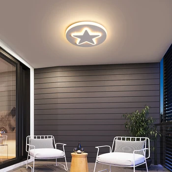 Negru+alb/Alb cu led-uri Moderne Lustre Pentru Dormitor, Balcon hol vestiar luciu led 110V 220V candelabru modern de iluminat