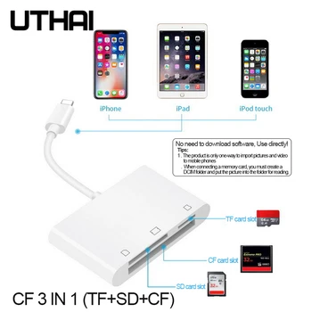 FII C16 Multi In 1 Card Reader Lightning to SD Adaptor USB Pentru iphone 8 X 11 usb3.0 Converter TF CF Card SD citesc Toate în 1